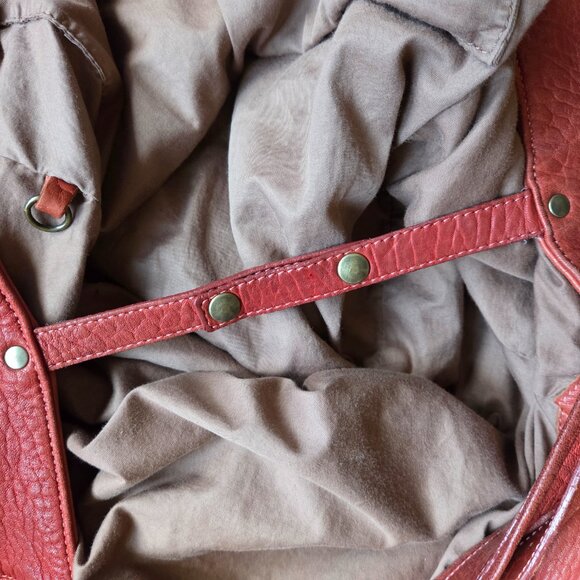 Stunning Jerome Dreyfuss Billy M Bag Goatskin brick red - Picture 16 of 16